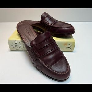 Jenni Kayne Burgundy Leather Mules